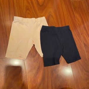 H&M set of 2 girls bicycle shorts, size 3T
